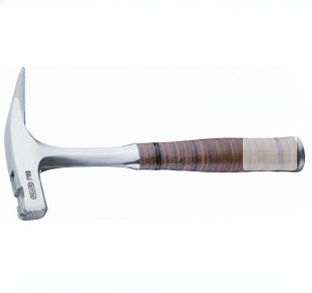 Picard Ganzstahl-Latthammer mit Ledergriff geraut