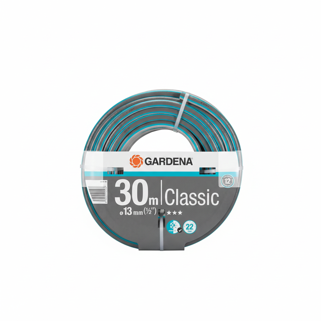 Gardena PVC-Schlauch Classic 1/2" - 30 m (18009-20) Anschlussdurchmesser 1/2 Zoll  30 m Schlauchlänge  Schlauchdurchmesser 13 mm